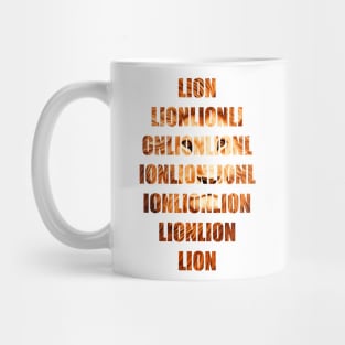 Lion word Mug